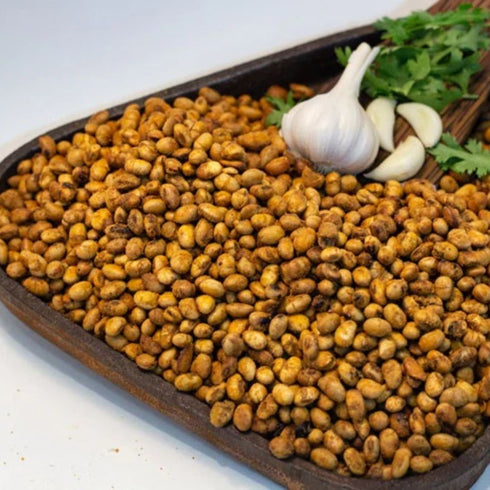 Healthy Master Roasted Soya Nuts | Garlic Flavour